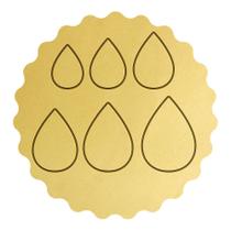 Kit 6 Cortadores Biscoito Contorno Gota Kit 6 Cortadores Biscoito Contorno Gota