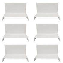 Kit 6 Cotovelo Interno 110x20mm Branco Sistemax Pial 30401