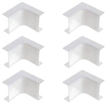 Kit 6 Cotovelo Interno 50x20 Mata junta Branco Pial 29903X Kit 6 Cotovelo Interno 50x20 Mata junta Branco Pial 29903X