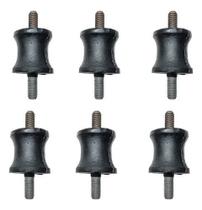 Kit 6 Coxim Borracha Escapamento Pampa Corcel Delrey Scala