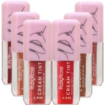 Kit 6 Cream Tint Matte Ruby Rose Olhos E Boca COR-02