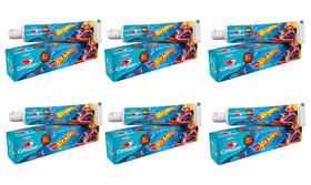 Kit 6 Creme Dental Hot Wheels Sabor Morango 50g - Condor