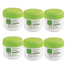 Kit 6 Creme Facial De Pepino Pele Seca 50G - Pepilon