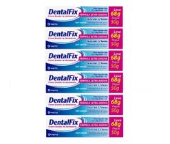 kit 6 Creme Fixador DentalFix Sem Sabor 68g - Hertz kit 6 Creme Fixador DentalFix Sem Sabor 68g - Hertz