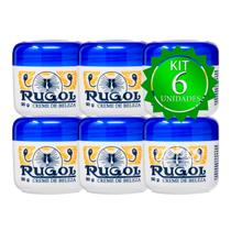Kit 6 Creme Rugol Pote 50g Tradicional Com Vitamina E