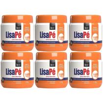 Kit 6 Creme Super Hidratante Pe Lisa Pe BioSoft Ureia Ressecamento Excessivo Desodorante 120g