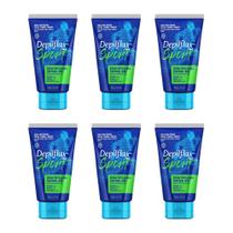 Kit 6 Cremes Depilação Depilflax Corporal Costas Peito Pernas Braço Masculino Men Sport 150g Kit 6 Cremes Depilação Depilflax Corporal Costas Peito Pernas Braço Masculino Men Sport 150g