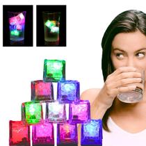 Kit 6 Cubos De Gelo LED Indutor Decorativos Drink Festas
