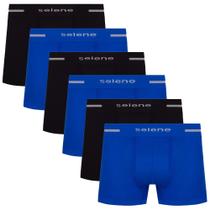 Kit 6 Cueca Box Boxer Microfibra Selene Masculina Original Kit 6 Cueca Box Boxer Microfibra Selene Masculina Original