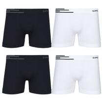 Kit 6 Cueca Box Microfibra Lupo Sem Costura Masculina