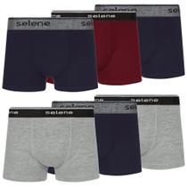 Kit 6 Cueca Boxer Box Selene Infantil Kids Algodão Original