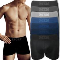 Kit 6 Cueca Boxer Masculina Microfibra Homem Adulto