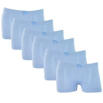 Kit 6 Cueca Boxer Menino Infantil Rafa Parize Sem Costura Elastano Premium