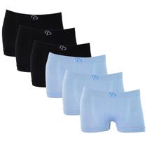 Kit 6 Cueca Boxer Menino Infantil Rafa Parize Sem Costura Elastano Premium