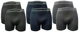 Kit 6 Cueca Boxer Sem Costura Microfibra Ecko Unltd Adulto