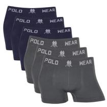 Kit 6 Cueca Infantil Menino Lisa Poliéster Seamless Básica