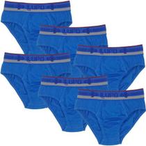 Kit 6 Cueca Lupo Slip Infantil Cós Elástico Cueca De Algodão