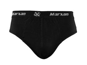 Kit 6 Cueca Marxan Slip 100% Algodão Elástico Exposto