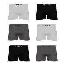 Kit 6 Cueca Polo Star Boxer Box Masculina Sortida