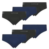 Kit 6 Cueca Selene Masculina Slip sem costura Microfibra Kit 6 Cueca Selene Masculina Slip sem costura Microfibra