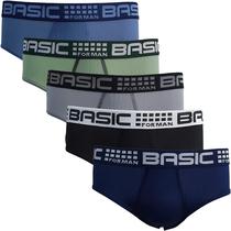 Kit 6 Cueca Slip Adulto Microfibra Básica Masculina Tamanho:G Kit 6 Cueca Slip Adulto Microfibra Básica Masculina Tamanho:G