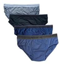 kit 6 cueca slip tradicional 100% algodão adulto SDE