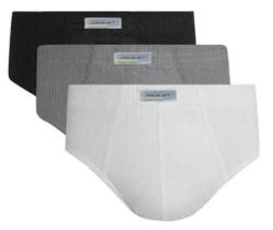 Kit 6 Cuecas 100% Algodão Slip Plus Size