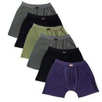Kit 6 cuecas adulto boxer 100 % poliamida click 223 m ao xxg
