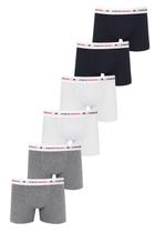 Kit 6 Cuecas Boxer Algodão Premium Polo Wear Sortido