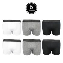 Kit 6 Cuecas Boxer Em Algodão Adulto C5