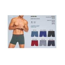 Kit 6 cuecas boxer fio texturizado a ar sem costura 733-004