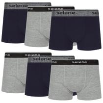 Kit 6 Cuecas Boxer Infantil Criança Box Algodão Selene