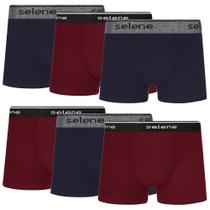 Kit 6 Cuecas Boxer Infantil Criança Box Algodão Selene