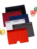 Kit 6 Cuecas Boxer Infantil Menino Juvenil Algodão Elastico Grosso Sortidas Volta as Aulas Confortável Kit 6 Cuecas Boxer Infantil Menino Juvenil Algodão Elastico Grosso Sortidas Volta as Aulas Confortável