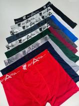 Kit 6 cuecas boxer masculina adulto alcateia