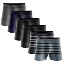 Kit 6 Cuecas Boxer Masculina Adulto Rafa Parize