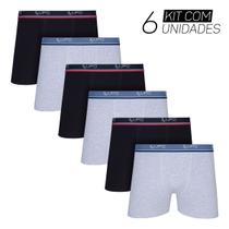 Kit 6 Cuecas Boxer Masculina Cueca Box Algodão Lupo Original