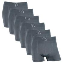 Kit 6 Cuecas Boxer Masculina Microfibra Basica Sem Costura