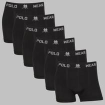 Kit 6 Cuecas Boxer Masculina Polo Wear Seamless Microfibra