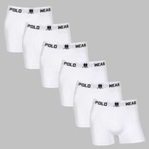 Kit 6 Cuecas Boxer Masculina Polo Wear Seamless Microfibra
