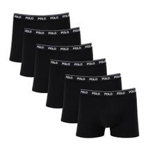 Kit 6 Cuecas Boxer Polo Star Modelo Tradicional em Cotton Algodão Original Masculina