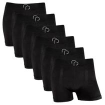 Kit 6 Cuecas Boxer RP Masculina Sem Costula Cós Largo Basica