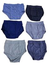 Kit 6 Cuecas com Abertura na Lateral, Helanca, Cueca Slip, Tamanho M/G/GG, Sortidas