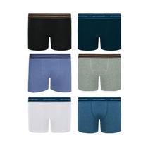 Kit 6 Cuecas Criança Boxer Lupo Kids Algodão Elastano 141