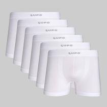 Kit 6 Cuecas Lupo Boxer Micromodal Sem Costura 00661