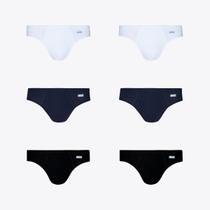 Kit 6 Cuecas Lupo Slip Algodão 00515-106