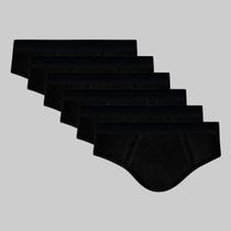 Kit 6 Cuecas Lupo Slip Algodão com Elastano 00485