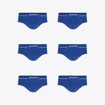 Kit 6 Cuecas Lupo Slip Fio Texturizado Sem Costura 00624-003