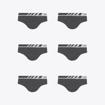 Kit 6 Cuecas Lupo Slip Microfibra Sem Costura 00691-106