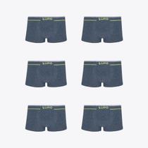 Kit 6 Cuecas Lupo Sunga Fio Texturizado 00526-106 Kit 6 Cuecas Lupo Sunga Fio Texturizado 00526-106